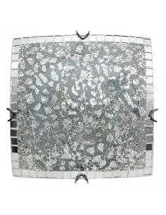 Square ceiling light tenor 3xe27 chrome mosaic 10x40x40 cm