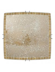 Square ceiling light tenor 3xe27 amber mosaic 10x40x40 cm