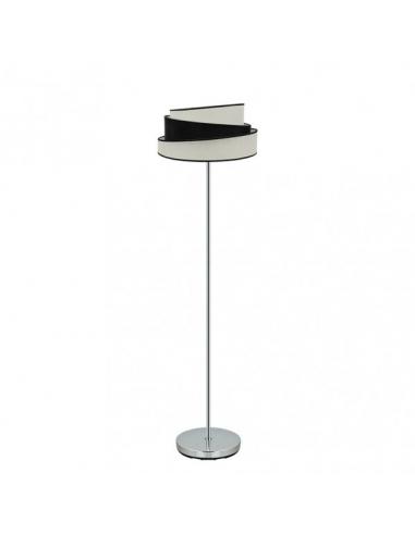 Hara 1xe27 Living Room Foot Chrome/white-black 162x40x40 Cm