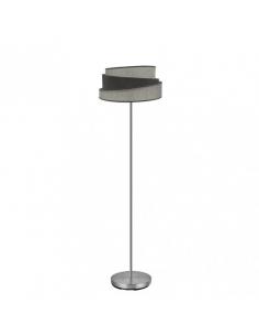 Hara 1xe27 Nickel/gray living room foot 162x40x40 cm