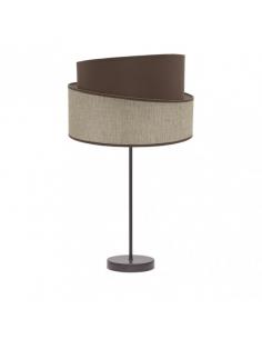 Sobremesa Alto Hara 1xe27 Marron/marron 66x35x35 Cm