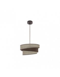 Hara Pendant 1xe27 Brown/brown Regx40x40 Cm