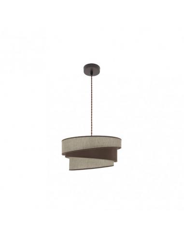 Hara Pendant 1xe27 Brown/brown Regx40x40 Cm