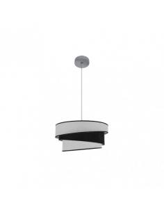 Hara Pendant 1xe27 Chrome/white-black Regx40x40 Cm