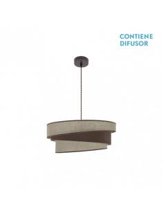 Hara Pendant 2xe27 Brown/brown Regx50x50 Cm