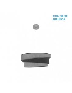 Hara 2xe27 Nickel/gray Regx50x50 Cm Pendant