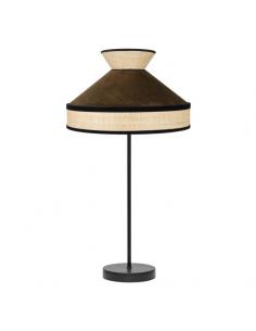 High Table Lamp Fabrizio 1xe27 Natural/brown 61x30x30 Cm