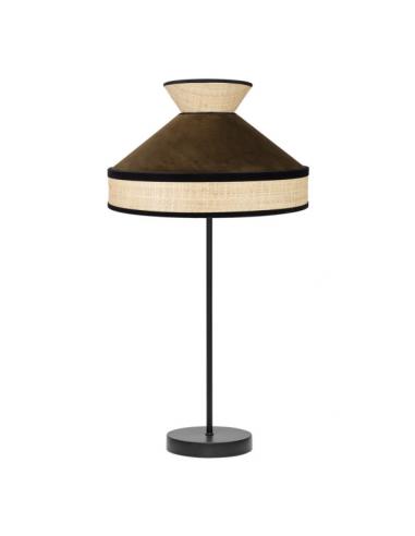 High Table Lamp Fabrizio 1xe27 Natural/brown 61x30x30 Cm