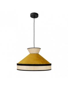 Fabrizio Pendant 1xe27 Natural/yolk Regx40x40 Cm