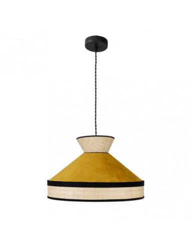 Fabrizio Pendant 1xe27 Natural/yolk Regx40x40 Cm