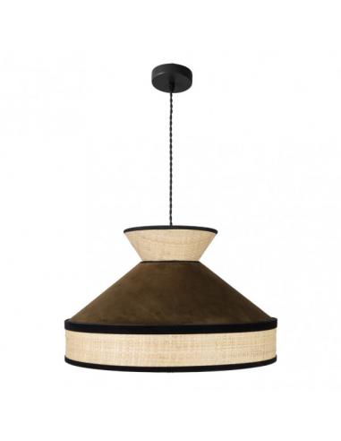 Fabrizio Pendant 1xe27 Natural/brown Regx50x50 Cm