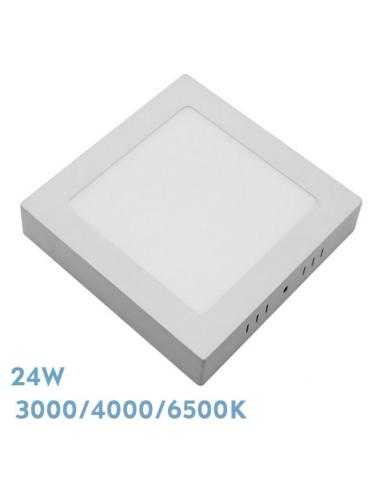 Downlight Superf.gabro 24w 3000k-4000k-6500k Blanco 2160lm 3,5x29x29 Cm