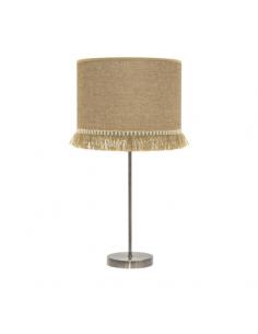 High Table Lamp Sibyl 1xe27 Leather/sand 62x30x30 Cm
