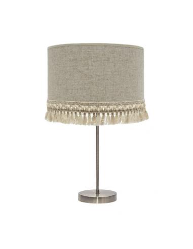Vera High Table Lamp 1xe27 Leather/beige 62x30x30 Cm