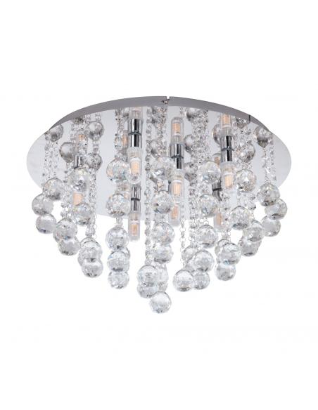 EGLO 97699 - ALMONTE LED Ceiling Light in Chrome Steel and Glass