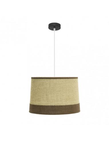 Colgante Tietar 1xe27 Saco/marron Regx40x40 Cm