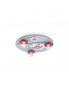 EGLO 97705 - LALELU Intantil Bedroom Lamp in White Steel and Wood