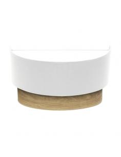 Aplique Tania 1xe27 Blanco/madera Clara 15x30x16 Cm