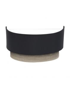 Tania 1xe27 Wall Light Black/Gray Wood 15x30x16 Cm
