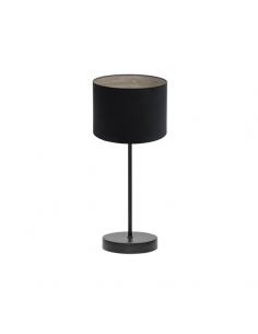 Tania 1xe14 Table Light Black/black-wood Gray 42x17x17 Cm