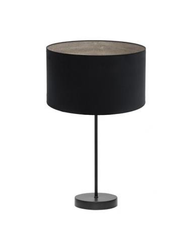 High Table Lamp Tania 1xe27 Black/black-wood Gray 62x30x30 Cm