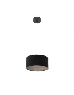 Tania Pendant 1xe27 Black/black-wood Gray Regx30x30 Cm