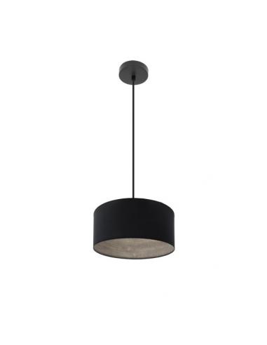 Tania Pendant 1xe27 Black/black-wood Gray Regx30x30 Cm