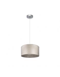 Tania Pendant 1xe27 Nickel/wood Grey Regx30x30 Cm