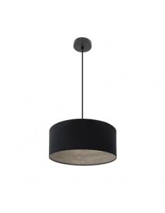 Tania Pendant 1xe27 Black/black-wood Gray Regx40x40 Cm