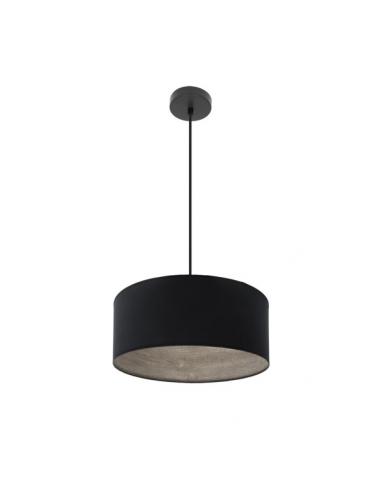 Tania Pendant 1xe27 Black/black-wood Gray Regx40x40 Cm