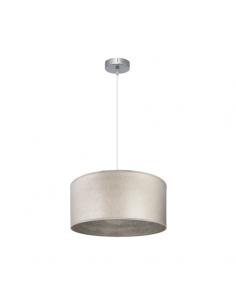 Tania Pendant 1xe27 Nickel/wood Gray Regx40x40 Cm