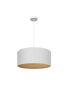 Tania Pendant 1xe27 White/white-light wood Regx50x50 Cm