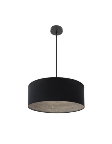 Colgante Tania 1xe27 Negro/negro-madera Gris Regx50x50 Cm