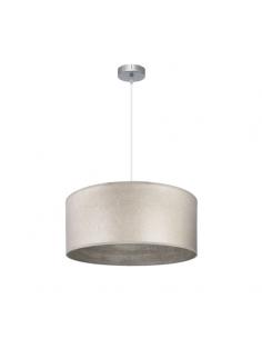 Tania Pendant 1xe27 Nickel/wood Gray Regx50x50 Cm