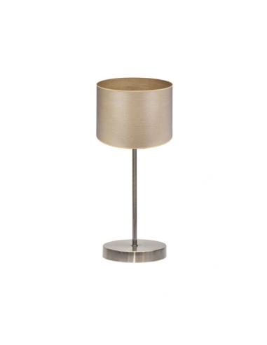 Tania Table Lamp 1xe14 Leather/Light Wood 42x17x17 Cm