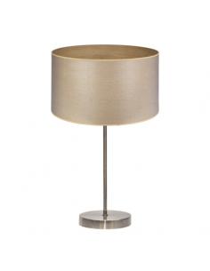Tania High Table Lamp 1xe27 Leather/Light Wood 62x30x30 Cm