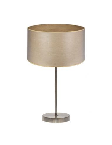 Sobremesa Alto Tania 1xe27 Cuero/madera Clara 62x30x30 Cm