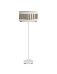 Ivanna 1xe27 Living Room Foot White/white-light wood 163x40x40 Cm