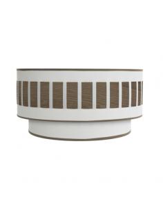 Ivanna 1xe27 Dark White-wood Wall Light 17x30x15 Cm