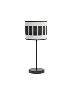 Ivanna 1xe14 Table Lamp Black/white-black wood 43x17x17 Cm