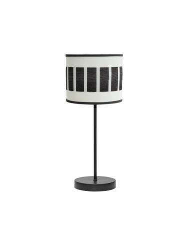 Ivanna 1xe14 Table Lamp Black/white-black wood 43x17x17 Cm