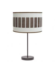 Ivanna High Table Lamp 1xe27 Brown/white-oxide 62x30x30 Cm