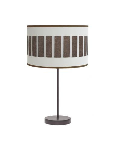 Ivanna High Table Lamp 1xe27 Brown/white-oxide 62x30x30 Cm
