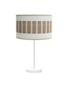 Ivanna High Table Light 1xe27 White/white-light wood 62x30x30 Cm