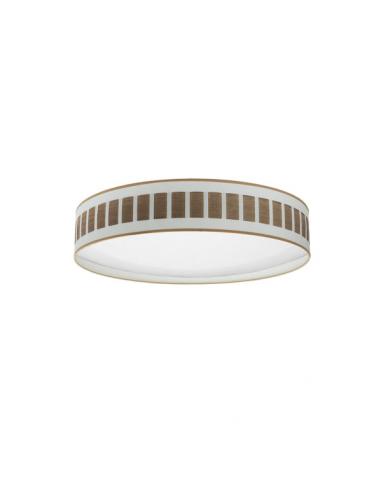 Ivanna 96w ceiling light white-dark wood 7488lm 3000k,4000k,6500k 14x60x60 cm