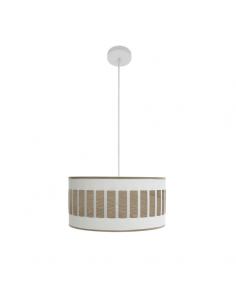 Ivanna 1xe27 Pendant White/white-light wood Regx40x40 Cm