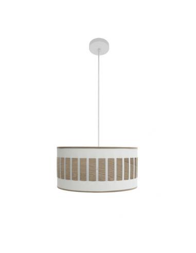 Ivanna 1xe27 Pendant White/white-light wood Regx40x40 Cm