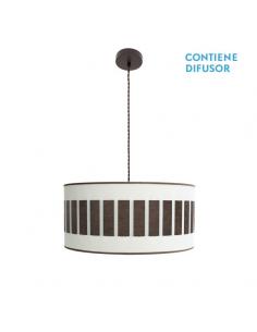 Ivanna 2xe27 Pendant Brown/white-oxide Regx50x50 Cm