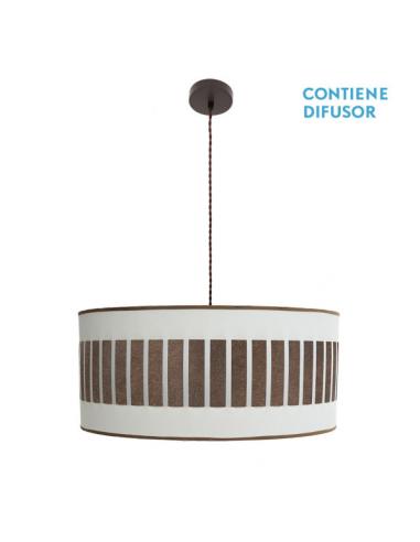 Ivanna 3xe27 Pendant Brown/white-oxide Regx60x60 Cm
