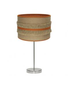 Grand Natalia Table Lamp 1xe27 Nickel/bag-orange 62x30x30 Cm